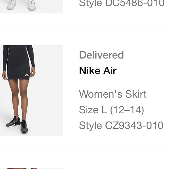 Nike Air Tight skirt, size L, Black - Picture 7 of 7